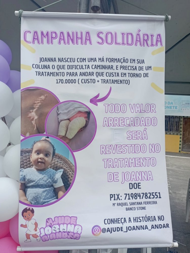 Candeias Mobilizada na Campanha Solidária: Ajude Joana a Caminhar!